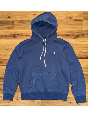 Polo Ralph Lauren Hoodie Men's M Blue Classic Preppy Streetwear Pullover